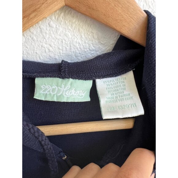 220 Hikory vintage cat and bee print zip-up sweater waffle knit size MEDIUM - Picture 7 of 8